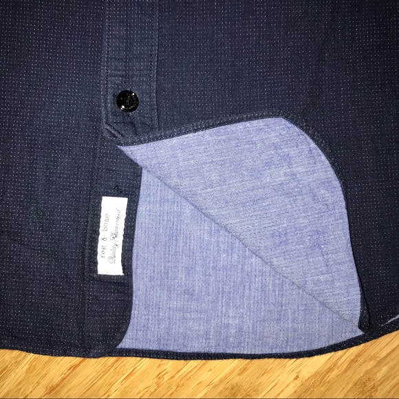 Rag & Bone Dark Denim Double Layered Shirt Sz. S - Picture 6 of 8